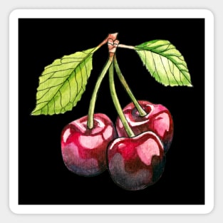 Watercolor cherries Magnet